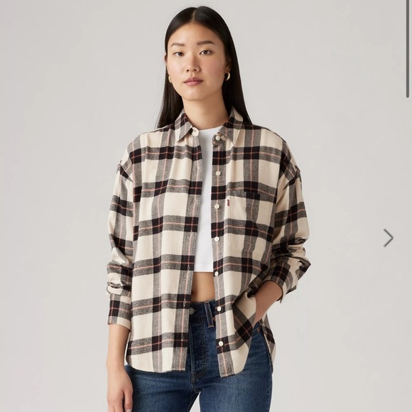 Levi's Tops - 🆕 LEVIS HENRI FLANNEL SHIRT, size small
